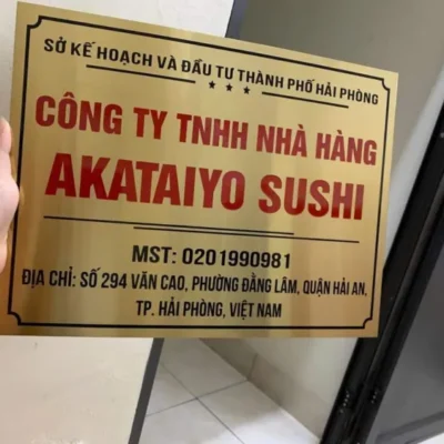 Biển tên công ty